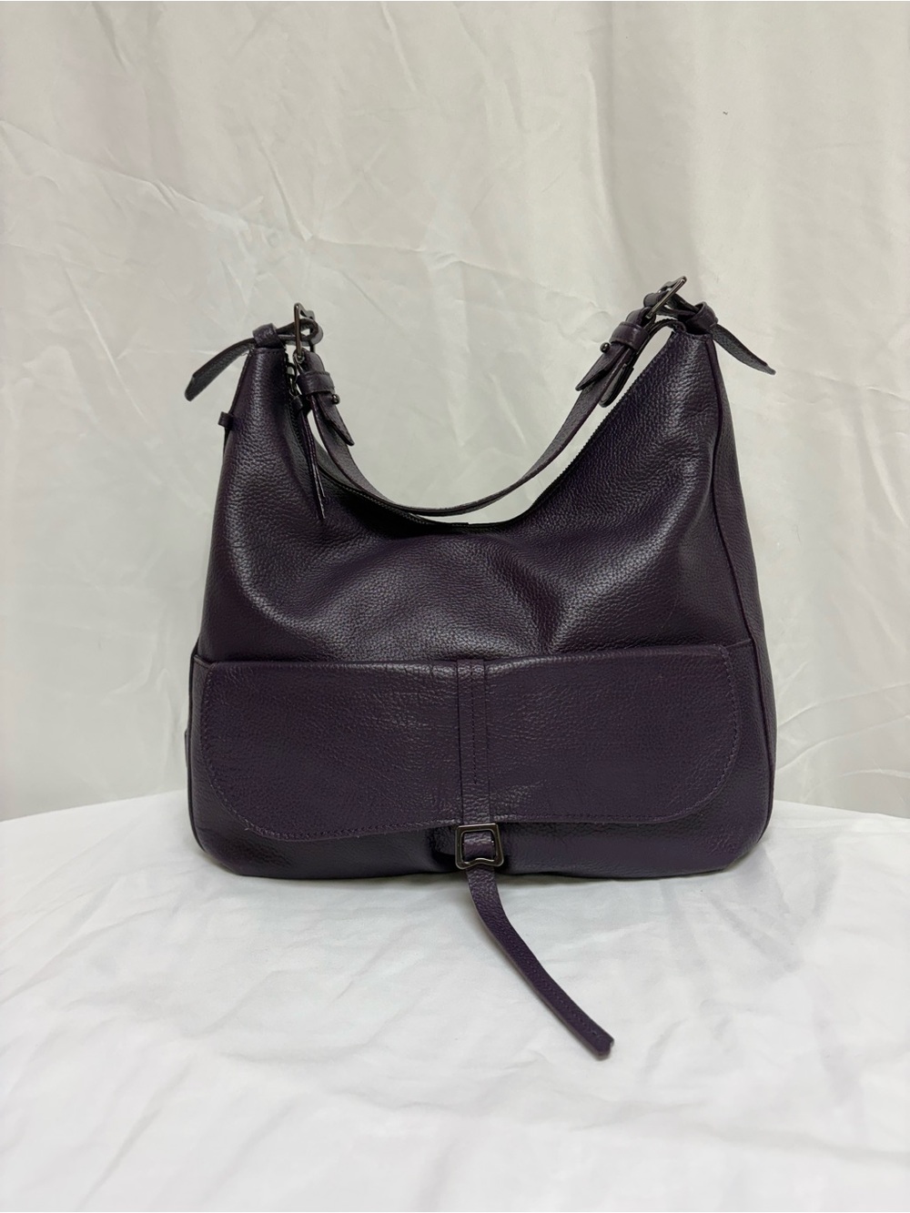 RADLEY LONDON Deep Plum Leather Shoulder Bag